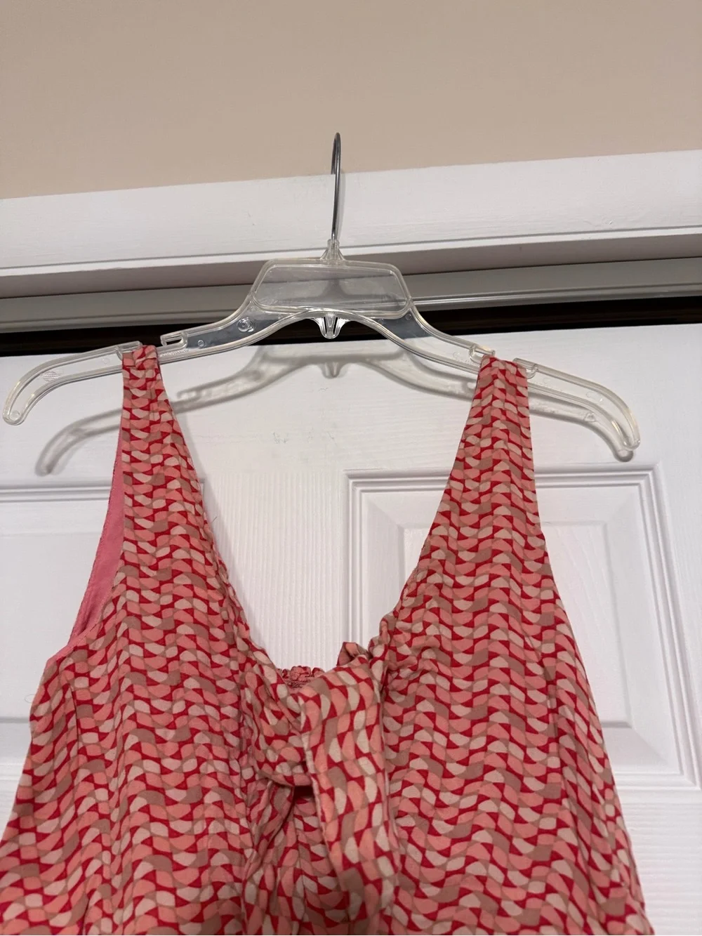 Anthropologie Maeve Verena Coral Tie-Front Blouse - Size XXS